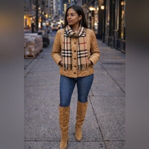 Michael Kors Quilted Jacket- Camel Colored